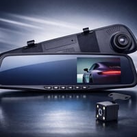 مرآة ذكية • كاميرا أمامية وخلفية • فول HD ١٧٠°