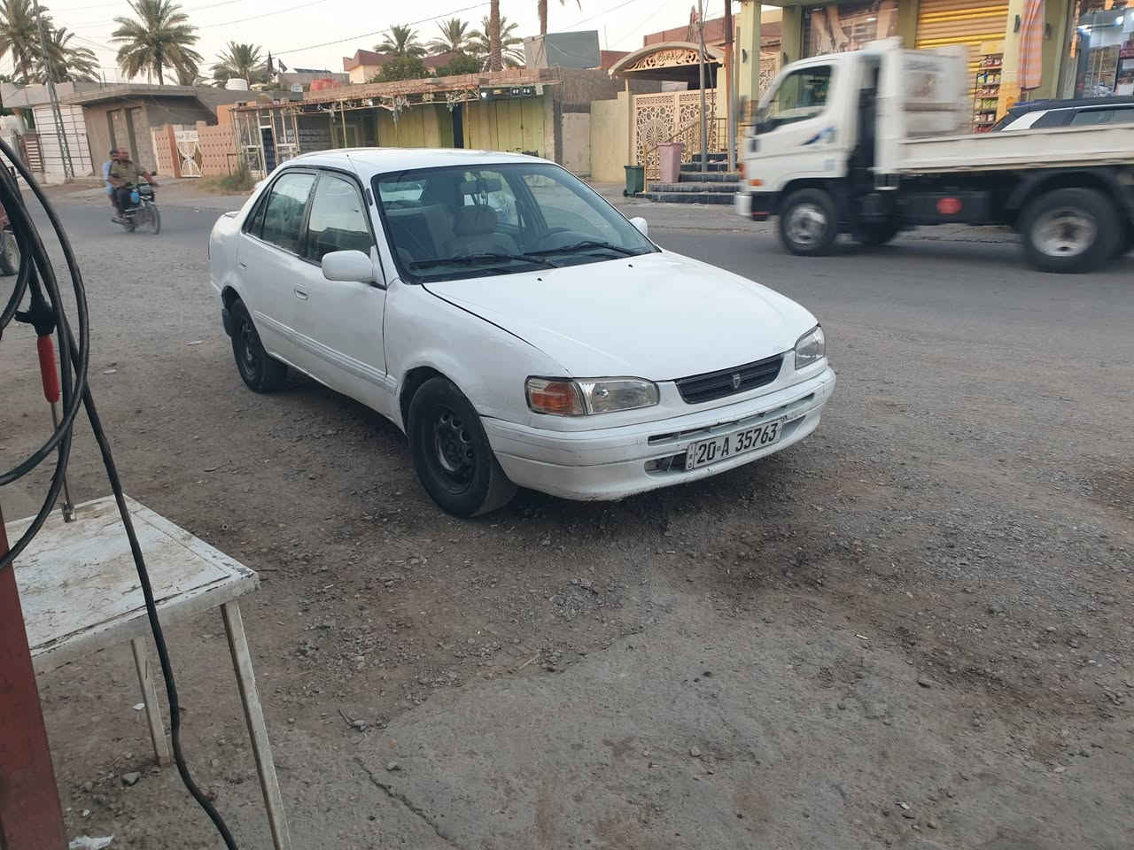 السلام عليكم كورلا موديل 1997رقم ديالى انكليزي سنوية لل 2030
محرك وكير دنفش  جديد   صدر امامي خلفي جدبد  مسجل كهربائيات كلها شغالة  تبريد ويا سويج شرط 
سيارة خير من الله فقط مصبوغة عام بدون ضربة 

مكاني ديالى المقدادية 
الاتصال ***********
السعر 35 وبي مجال 
مراوس حسب القناعة
