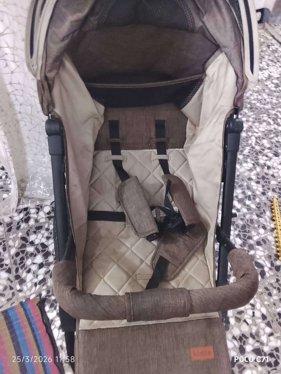 للبيع عربانة أطفال Kidilo بحالة شبه جديدة ✨
استعمال خفيف جداً، طفلي ما قعد بيها تقريباً
نظيفة 100% وما بيها أي عيب
✔️ مريحة للطفل
✔️ سهلة الطي والحمل
✔️ تصميم حلو وعملي
💰 السعر: 50 ألف فقط (قابل للنقاش البسيط)
📍 الموقع: (بغدادشيخ عمر)
📩 اللي جاد يراسلني خاص


**إذا كنت صاحب هذا الإعلان وتريد حذفه لأي سبب، رجاءا أرسل رسالة إلى الدعم الفني**