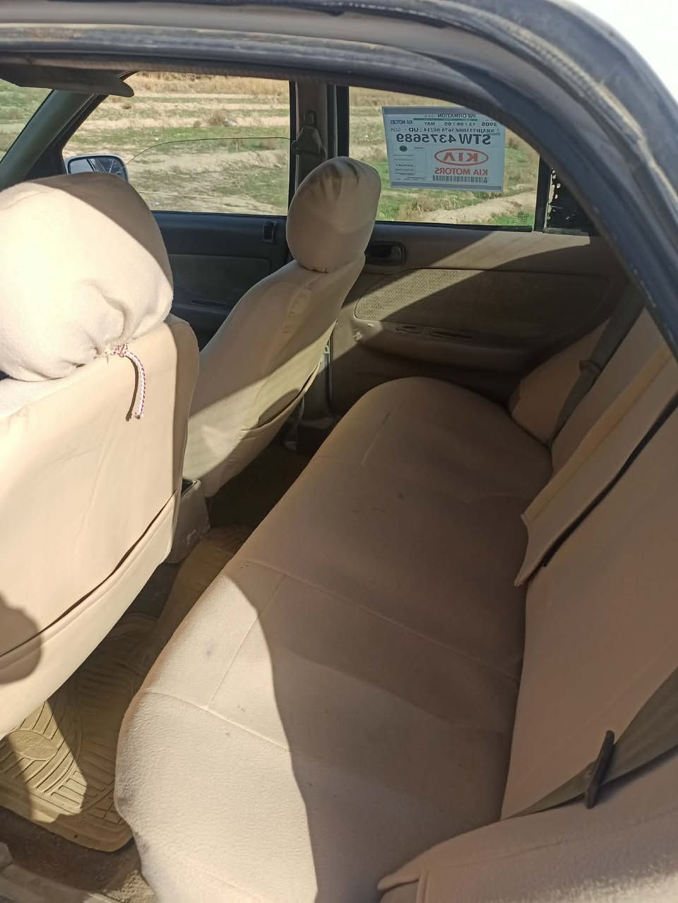 سلام عليكم كيا سيفا1993
مكينه مسكر اتماتيك
سياره بلاديه جديده بمعنه كلمه 
كير مكينه حداديه تايرات كله جديد 
رقم بغداد 
المكان بابل شوملي 
السعر ٣٥وبيه مجال 
الرقم ***********
