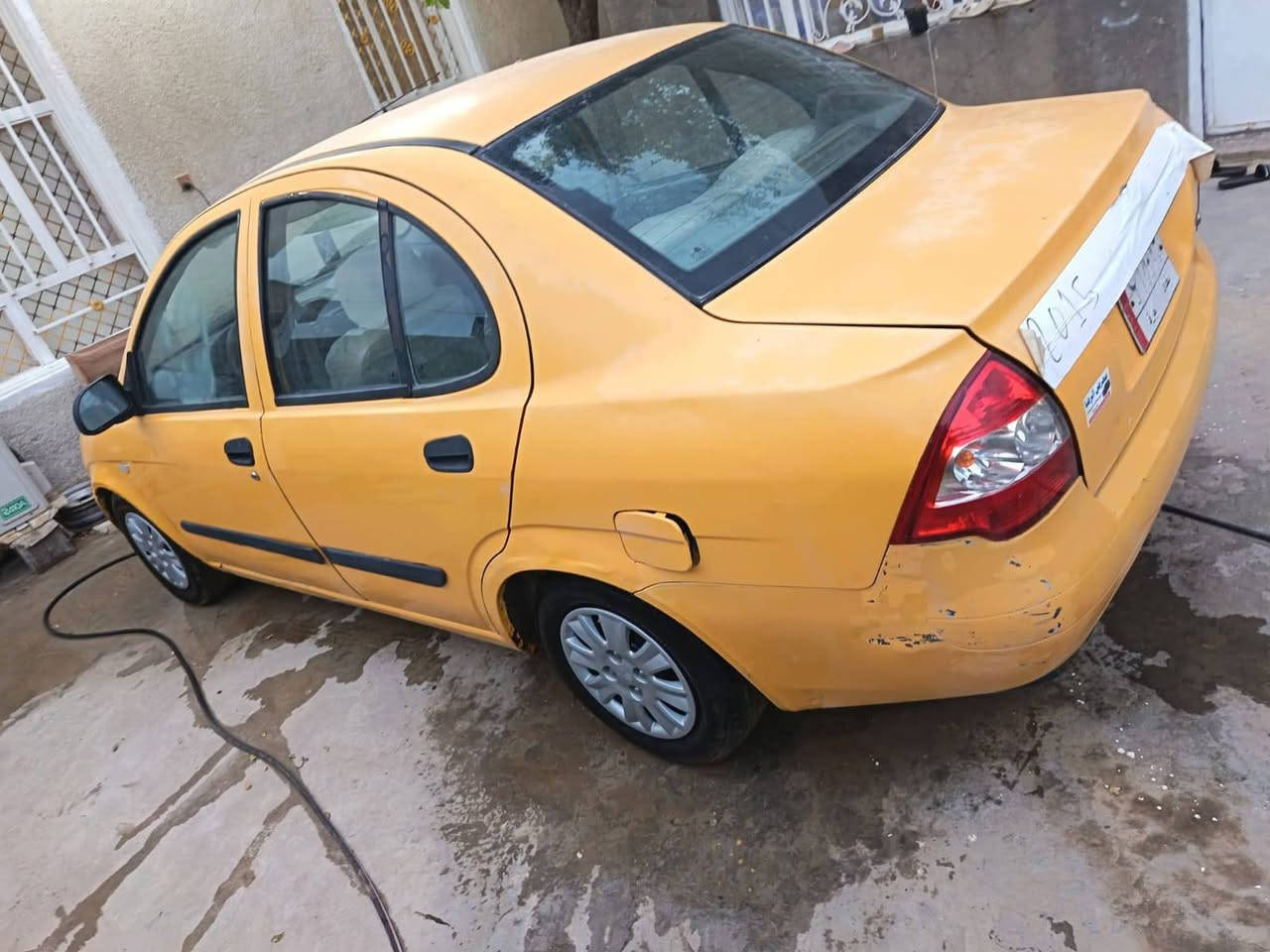 ‏سلام عليكم طيبه موديل ٢٠١٥ كير جديد مكينه تبخر بدون تنقيص لا ضربة لا صبغ ولا تبديل مصفهرة هيئه وغرامات رقم الماني بغداد بسمي سيارة مال بيت المكان بغداد الكرغوليه السعر ٣٦ وبيها مجال حك الجيه رقم الهاتف ***********
