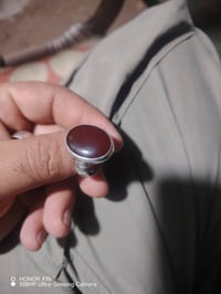 محبس جزع بقري أصلي قديم قالب ثقيل يدوي سعره 150 الف وعقيق يماني اصلي ق...