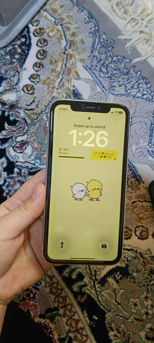 ئایفۆن ١١  
٢ کامێرە 
١٢٨ گێگا
پاتری ٦٢
یەک سیم هەموو شتی شەریکەیە 
بۆ فرۆشتن لەسلێمانی .


**إذا كنت صاحب هذا الإعلان وتريد حذفه لأي سبب، رجاءا أرسل رسالة إلى الدعم الفني**