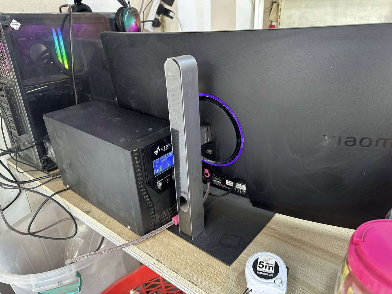 المواصفات:
CPU: Intel i7-12700F
GPU: RTX 4060 Ti 8GB
RAM: 32GB DDR4 RGB
SSD: NVMe 1TB
Motherboard: B760M
تبريد مائي 360mm RGB
باور سبلاي 700W
كيس Gaming Mesh
🖥️ شاشة شومي (Xiaomi)
مقوسة
4K
حجم كبير – مناسبة للألعاب والافلام
🔌 ويّا UPS لاين (حماية من انقطاع الكهرباء)
🎮 تشغّل كل الألعاب الحديثة و الأونلاين (PUBG, Warzone, Ubisoft, Fortnite)
📌 الجهاز نظيف، الفحص موجود
💰 السعر: 1,300$ قابل للنقاش البسيط
📍 المكان: بغداد.  

بعده بجيسه وكراتينه موجوده


**إذا كنت صاحب هذا الإعلان وتريد حذفه لأي سبب، رجاءا أرسل رسالة إلى الدعم الفني**