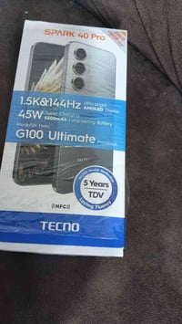 تكنو سبارك 40 pro بس معرب قبل شهرين سعر جديد 225 وهوه بعده بل باكيت سع...