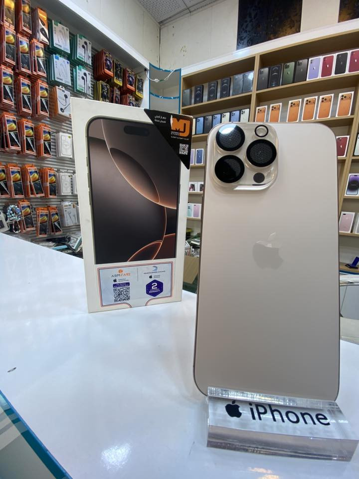 ايفون 16 برو ماكس 256
بطارية98%‌‎
نضافة 100‎%‎
الجهاز شرق اوسط 
اخو جديد نضيف واستخدام قليل 
كامل ملحقات الاصلية شركة ماستر الاصلي 
السعر مناسب 
***********
📍 العنوان:
القطاع – شارع المدارس – مقابل مدرسة الأندلس
مركز الشمس 2
