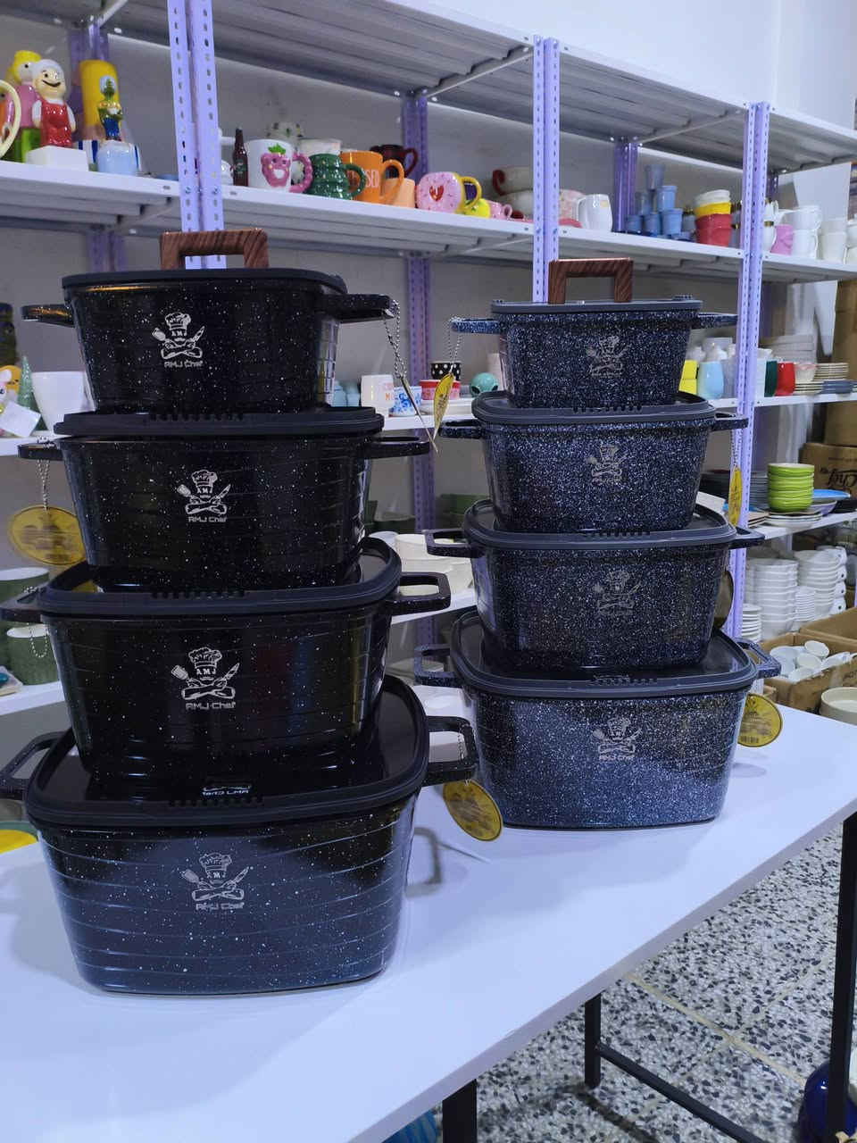 جدر كرانيت ماركة الشيف AMJ زيتي خارج وداخل 
 قاعده ليزريه تشتغل على جميع الطباخات 
كرانيت غذائي 100٪ خالي من المواد المسرطنة 
وبي ضمان سنة 
متوفر مربع ومضلع ولون اسود رصاصي 
متوفر سيتات ومفرد باليعجبكم 
عنوان صلاح الدين / قضاء الدور _ حي المعهد مقابل جامع الصحابة مجاور معرض الريان


**إذا كنت صاحب هذا الإعلان وتريد حذفه لأي سبب، رجاءا أرسل رسالة إلى الدعم الفني**