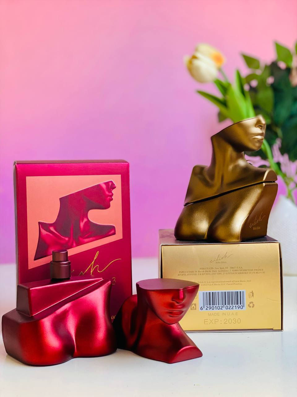 عطر بيلي إيليش أو دو بارفان للنساء ✔️✔️😘
Billie Eilish Eau de Parfum for Women

تركيبة تجمع بين الحلاوة والدفئ مع لمسة من التوابل والروائح الخشبية، ثباتية تدوم طويلاً😍

 النوتات العليا: السكر، التوت الأحمر، البرتقال اليوسفي .👄

النوتات الوسطى: الفانيليا، الكاكاو، التوابل، الورد. النوتات الأساسية: حبة التونكا، العنبر، المسك، الروائح الخشبية.🖤

الأنوثة بهل عطر متوفر ( ذهبي ، أحمر ) 💯

#الاصلي حجم 𝟏𝟎𝟎𝐦𝐥 
صنع في الأمارات🇦🇪

سعر القطعة 14الاف
يوجد توصيل جميع المحافظات العراق 4 الالف


**إذا كنت صاحب هذا الإعلان وتريد حذفه لأي سبب، رجاءا أرسل رسالة إلى الدعم الفني**