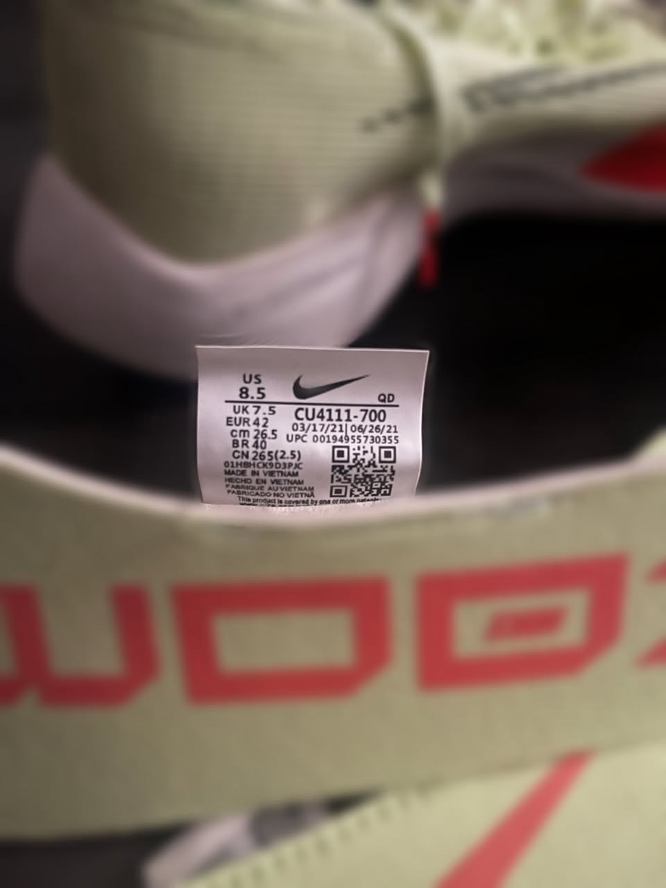 السلام عليكم من رخصة الادمن
نايك بالة
NIKE ZOOM X  CU4111-700
قياس 42
الطول 26.5cm
سعرة بحدود 200$ على المواقع نفس مو موضح بالصور 

السعر 75 الف


**إذا كنت صاحب هذا الإعلان وتريد حذفه لأي سبب، رجاءا أرسل رسالة إلى الدعم الفني**