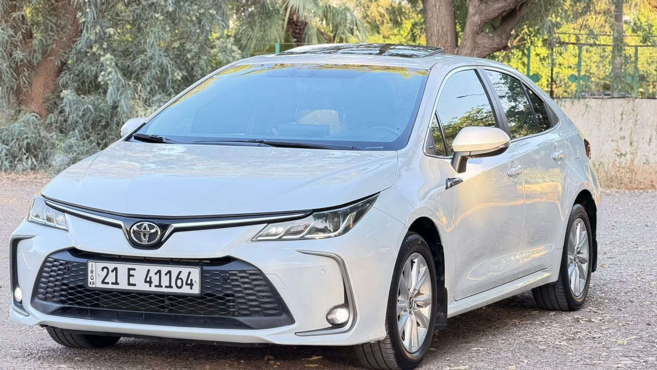 سلام عليكم
للبيع 
تيوتا كورلا
موديل2024Gli
مواصفات 
بصمه 
بصمه ابواب 
شاشه 
تحكم ستيرن
تبريد قطعتين 
مكينه 1.8
ماشيه 30KM
سونر معه الصور 
سعر170وبي  مجال 
مكان السيارة دياله خانقين 
اي استفسار ***********
