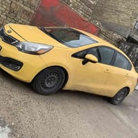 كيا ريو 2014 وارد امريكي حادثه مثل ماموضح بل سونار الباب الخلفي وشويه ...