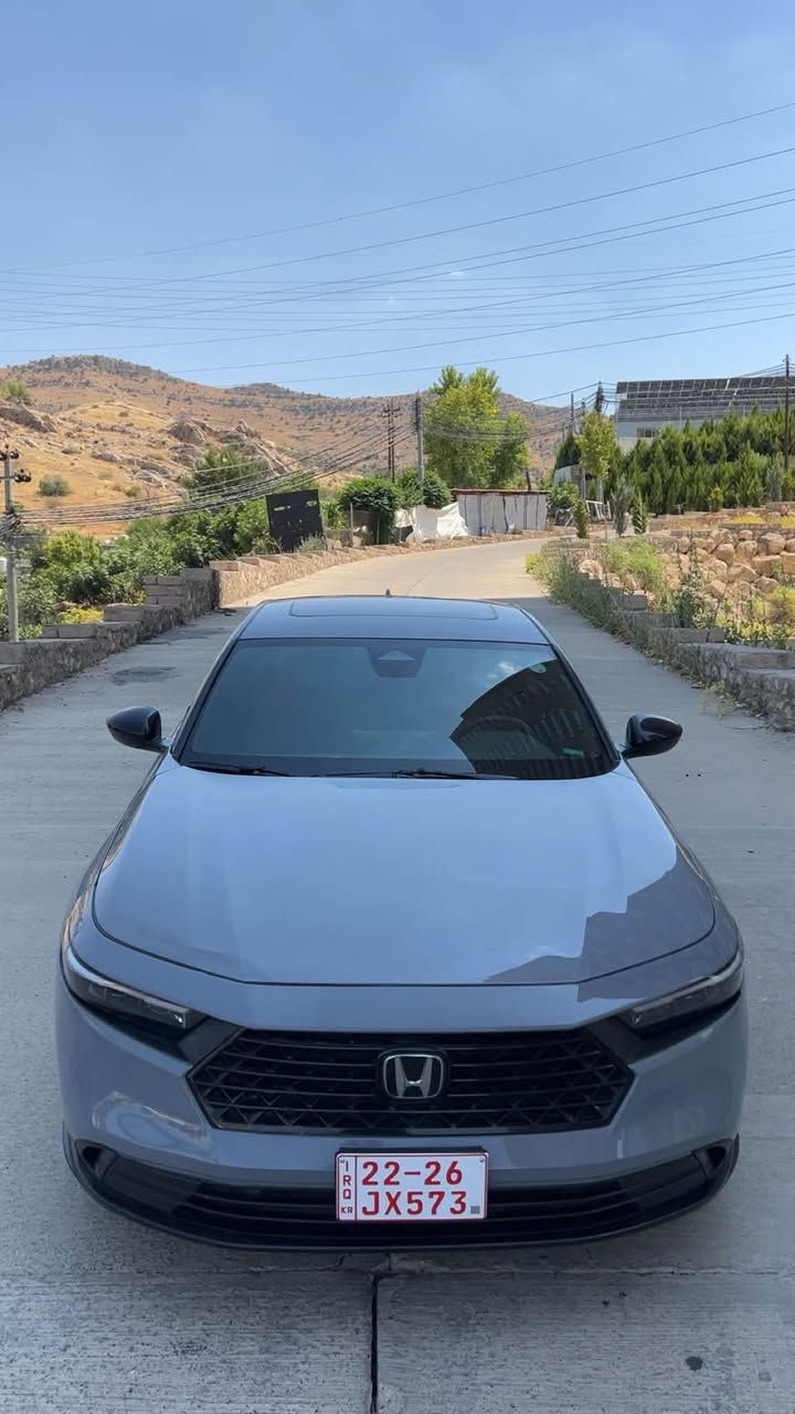 السلام عليكم
السيارة للبيع فقط 💯

Honda Accord Hybrid Sport 2024
2.0 Hybrid

اللون : سمنتي غامق 

الضرر : السيارة بدون صبغ يحتاج PDR 5 أصابع راس الجاملغ الأمامي يمين و 5 أصابع راس البونيد
 
السيارة ماشية : 36 الف ميل
 بجم و خلف السيارة كبس
• بصمة تشغيل + دخول ذكي
• رادار أمامي + تحديد مسار
• نظام النقطة العمياء
• فتحة سقف
• لايت زينون
• مقاعد كهربائية
كير و مكينة بشرط و كهربائيات 

السعر 205

مكان السيارة دهوك

*********** كورك / واتساب
