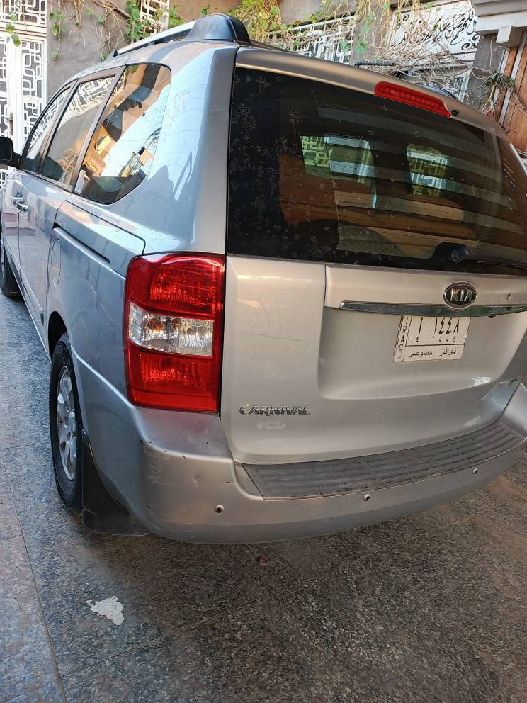 كيا كرنفال خليجي 2008 مكينه6سلندر7راكب سياره عائليه جاهز للاخير رقم ذي قار بسمي بيه جاملغ مبدل ورشات صبغ بسيطه للاتصال*********** السعر100وبيه مجال ناصرية, ذي قار
