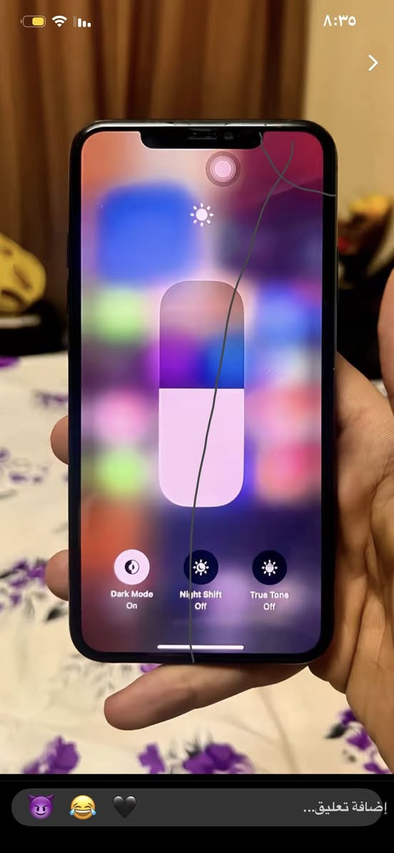 سلام عليكم آيفون ١١ برو ماكس ذاكره ٢٥٦ بطاريه ٧٩ مبايل مبدل شاشة وشاشه صار شهر من بدلتها ٧٥ ألف وليوم طاح ونفطر بل نص ابد ما مثر علهً لسى وهاذا خط اني خطيته بل قلم هوه بل واقع أبد مامبين وأبد ما مثر على لمس وبصمه وجه ما تشتقل باقي مكفول مكاني بغداد حي بتول سعره ٢٢٥ وبي مجال كلش كلش بسيط رقمي ***********
