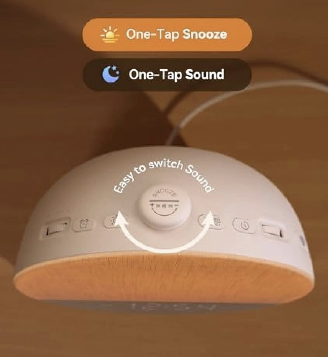 Dreamegg Sunrise Pro - Sunrise Alarm Clock, White Noise Machine with 29 Sounds, Wake Up Light Alarm Clock with 6 Tones, 10 Night Light Colours, Favourites Mode, for Adults’ Sleep Routine


**إذا كنت صاحب هذا الإعلان وتريد حذفه لأي سبب، رجاءا أرسل رسالة إلى الدعم الفني**