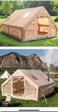 خيمة نفخ • ٣×٤ • صوبة حطب