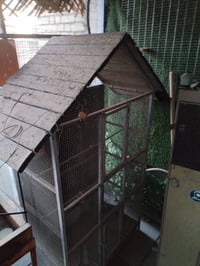 اخوتي الاعزاء بيت طيور حديد شغل درجه اولى فول دبل باب جرارة تنظيف سقف ...