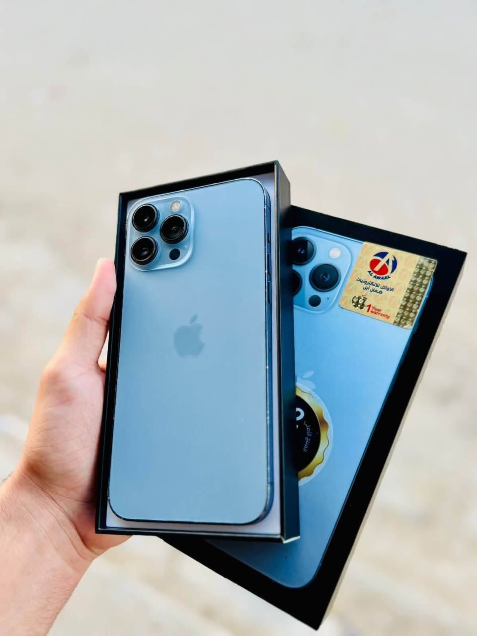 13برو ماكس
بطارية 🔋86 
نظافة 💯💯
ذاكرة 256 💯
مكفول مامفتوح 
وتر بروف💦💦
ماستر AAA ✅
شرق اوسط✅
شرط على الفحص 
العنوان نجف حي الجزيرة 
*********** واتساب☎️
