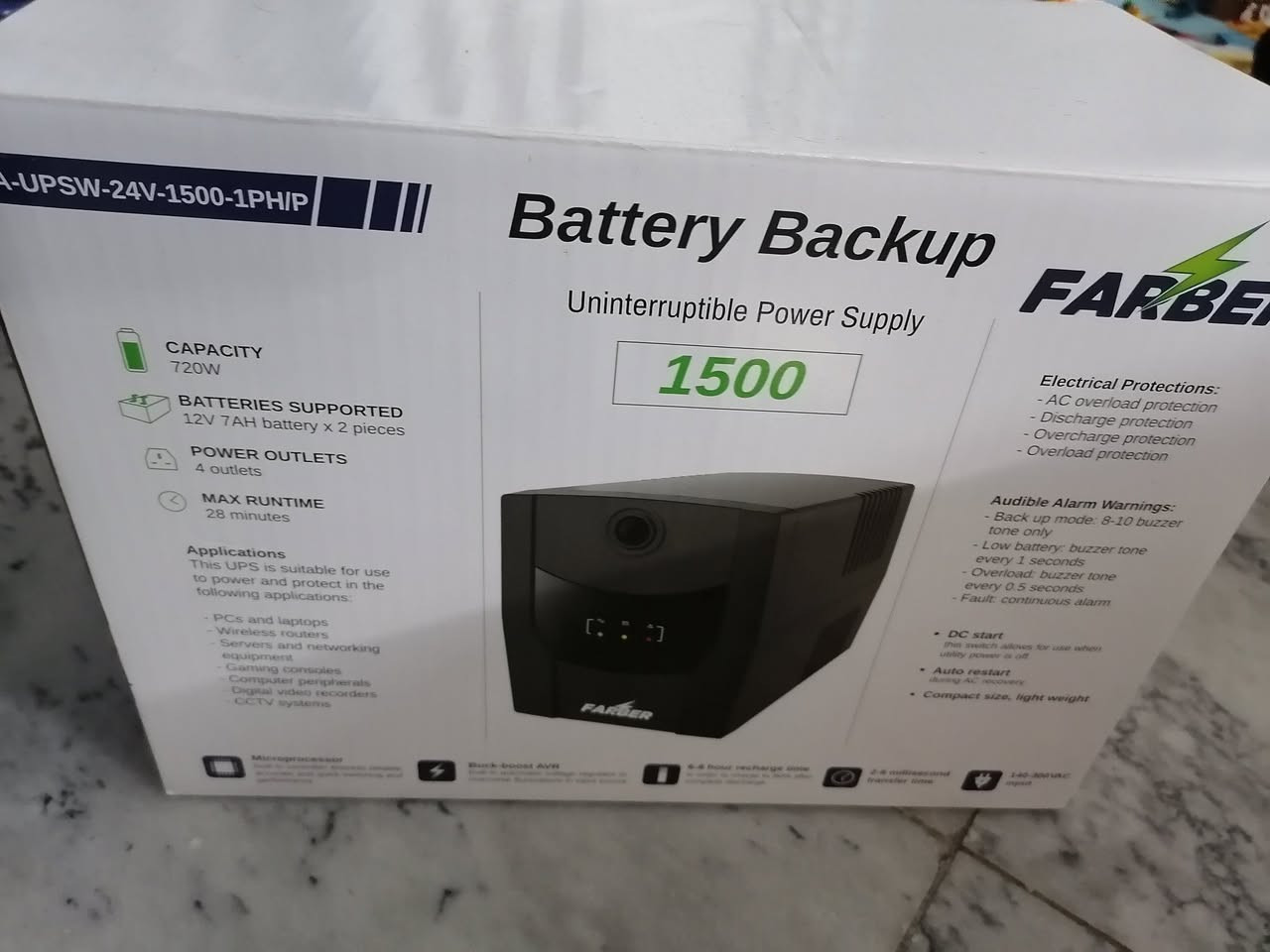 ups 1500 farber مستخدم قليل اخو الجديد كارتونه موجوده بغداد


**إذا كنت صاحب هذا الإعلان وتريد حذفه لأي سبب، رجاءا أرسل رسالة إلى الدعم الفني**