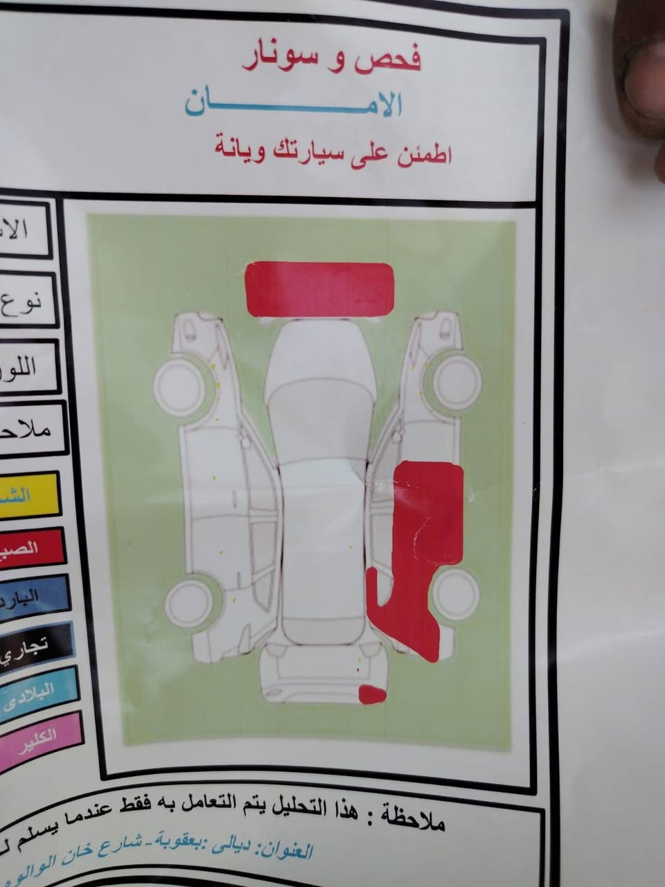 السلام عليكم
جيب بزون فول عدا الفتحه
مكينه ٣٦٠٠ رقمها بغداد تحويل ثاني يوم سونارها مرفق بالمنشور 
مكاني ميسان
***********
