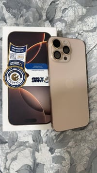 ايفون 16Pro Max ذاكره 512جهاز جديد بطاريه100 عدد دورات الشحن 163 نظافه...