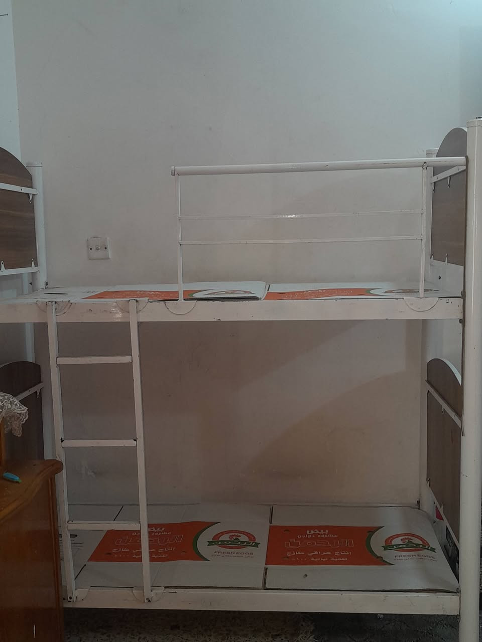 السلام عليكم بله زحمه عندي جربايه حديد طابقين نظافه ٩٠ بلميه تنوم لحد عمر ١١ سنه قياسه الكبير اريدها قفل ٧٥ الف


**إذا كنت صاحب هذا الإعلان وتريد حذفه لأي سبب، رجاءا أرسل رسالة إلى الدعم الفني**