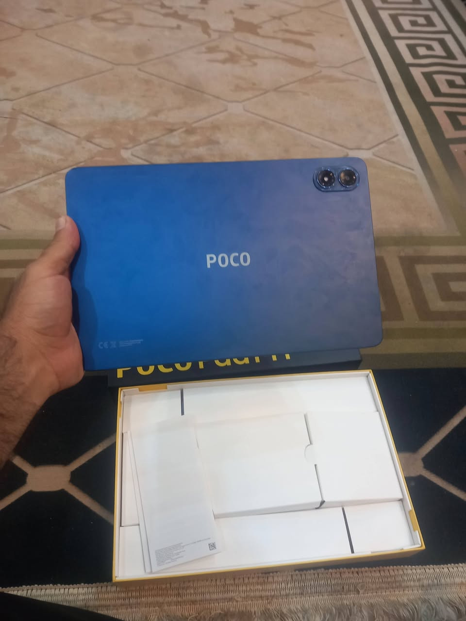 السلام عليكم متاح باد للبيع نوعه بوكو باد m1 ذاكرة ٢٥٦ مكفول كفالة عامة ماعدا طخه صغيره بحافه الايباد ممبينه مكاني الحرية *********** السعر ٢٥٠
