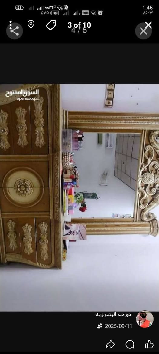 اسلام عليكم قرفه نوم كويتيه مستعمله استعمل نضيف الغرفه جديده مابيها اي كسر السعر 350 وبيها مجال مكاني ابو الخصيب شارع المحكمة الستفسار ***********
