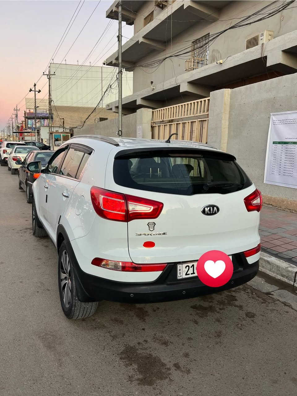 السلام عليكم متاح سبورتج 2014 خليجيه ماشيه 137 الف السياره رقمه سليمانيه تحويل مباشر  محرك 2000 دوش سياره مكفوله و السونار مرفق مع المنشور السعر 155 بيه مجال بصيط  مكان السياره الفلوجه للتواصل ***********.
