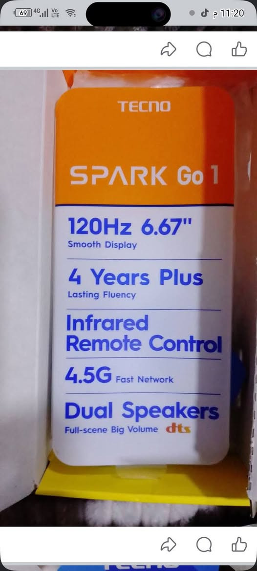 للبيع تكنو سبارك كو ١ استعمال ايام بغداد الخاص مفتوح


**إذا كنت صاحب هذا الإعلان وتريد حذفه لأي سبب، رجاءا أرسل رسالة إلى الدعم الفني**