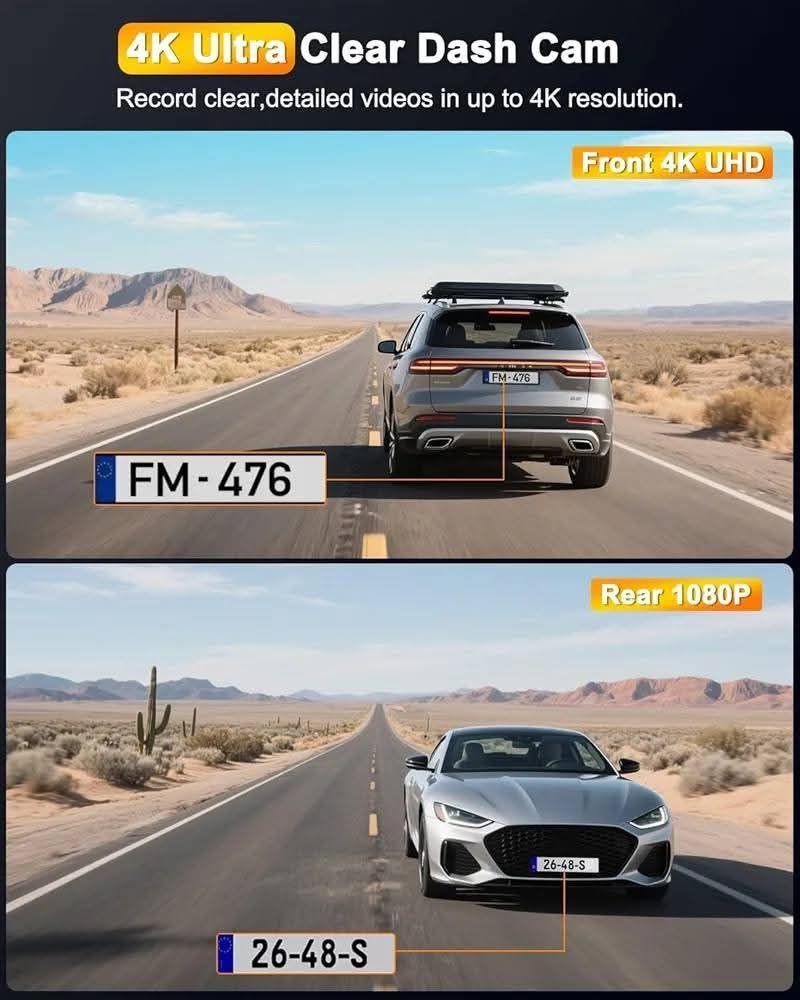 داش كام كاميرا أمامية وخلفية للسيارة بدقة 4K+1080P، مزودة بتقنية واي فاي وبطاقة ذاكرة 64 جيجابايت، وشاشة IPS مقاس 3 بوصات، ووضع ركن السيارة على مدار 24 ساعة، ورؤية ليلية فائقة، وزاوية رؤية واسعة 170 درجة، ومستشعر G، وتسجيل متواصل، وتقنية WDR، وإمكانية التحكم عبر تطبيق الهاتف.45، الف
توصيل جميع انحاء العراق


**إذا كنت صاحب هذا الإعلان وتريد حذفه لأي سبب، رجاءا أرسل رسالة إلى الدعم الفني**