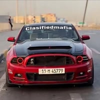 فورد موستنك مديل 2014 امريكي  محرك 6V  ماشيه 101 كيلو   ضرر شبر بل جوم...