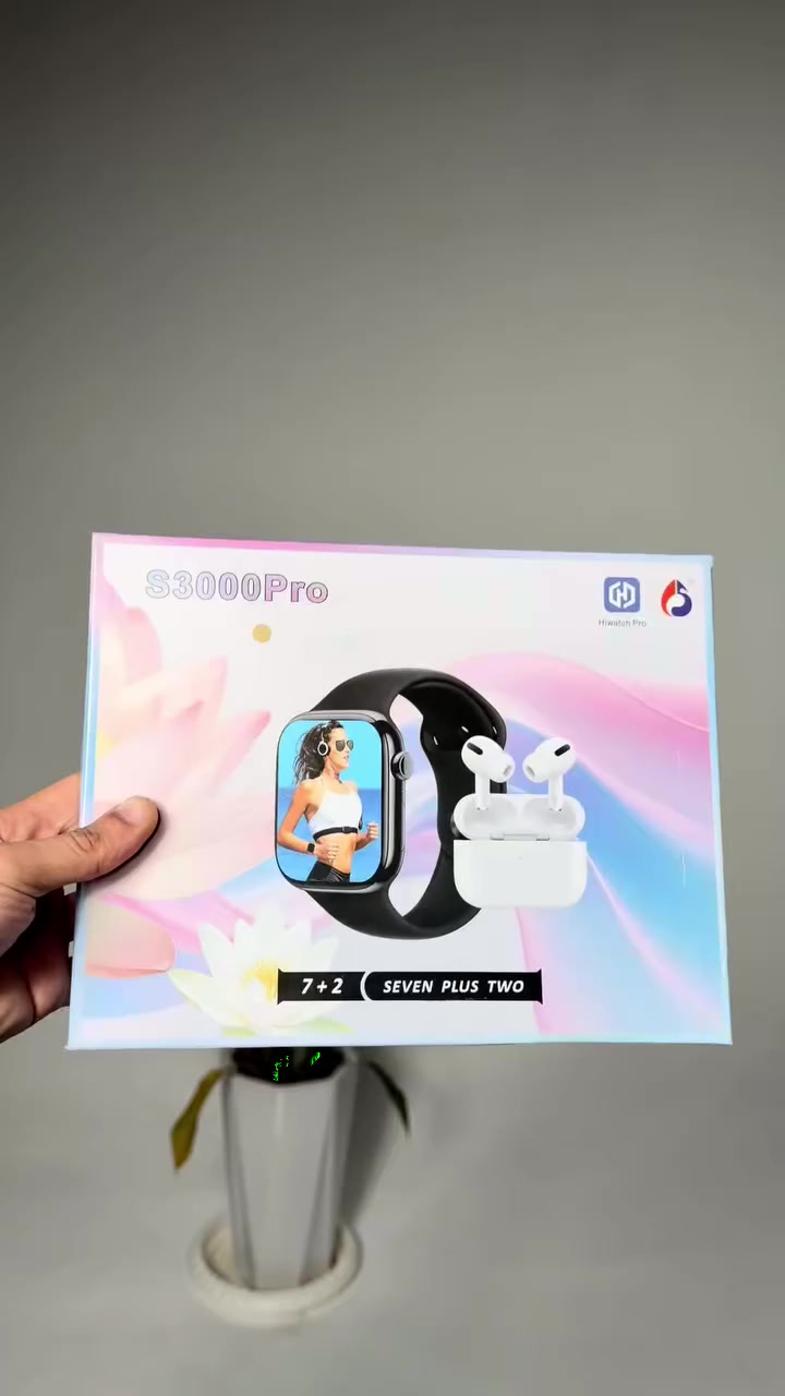 ⌚✨ خلي يومك أذكى مع ساعة S3000 Pro!

تابع خطواتك ونبضك ونومك بسهولة 💓
استقبل مكالماتك وإشعاراتك مباشرة من معصمك 📲
وتجيك مع سماعات لاسلكية ضمن باكج 7+2 🎧

أناقة + مميزات ذكية في جهاز واحد 🔥

للاستفسار والطلب 💚💚***********💚💚
او مراسلتنا على الصفحه 🚏🚏
