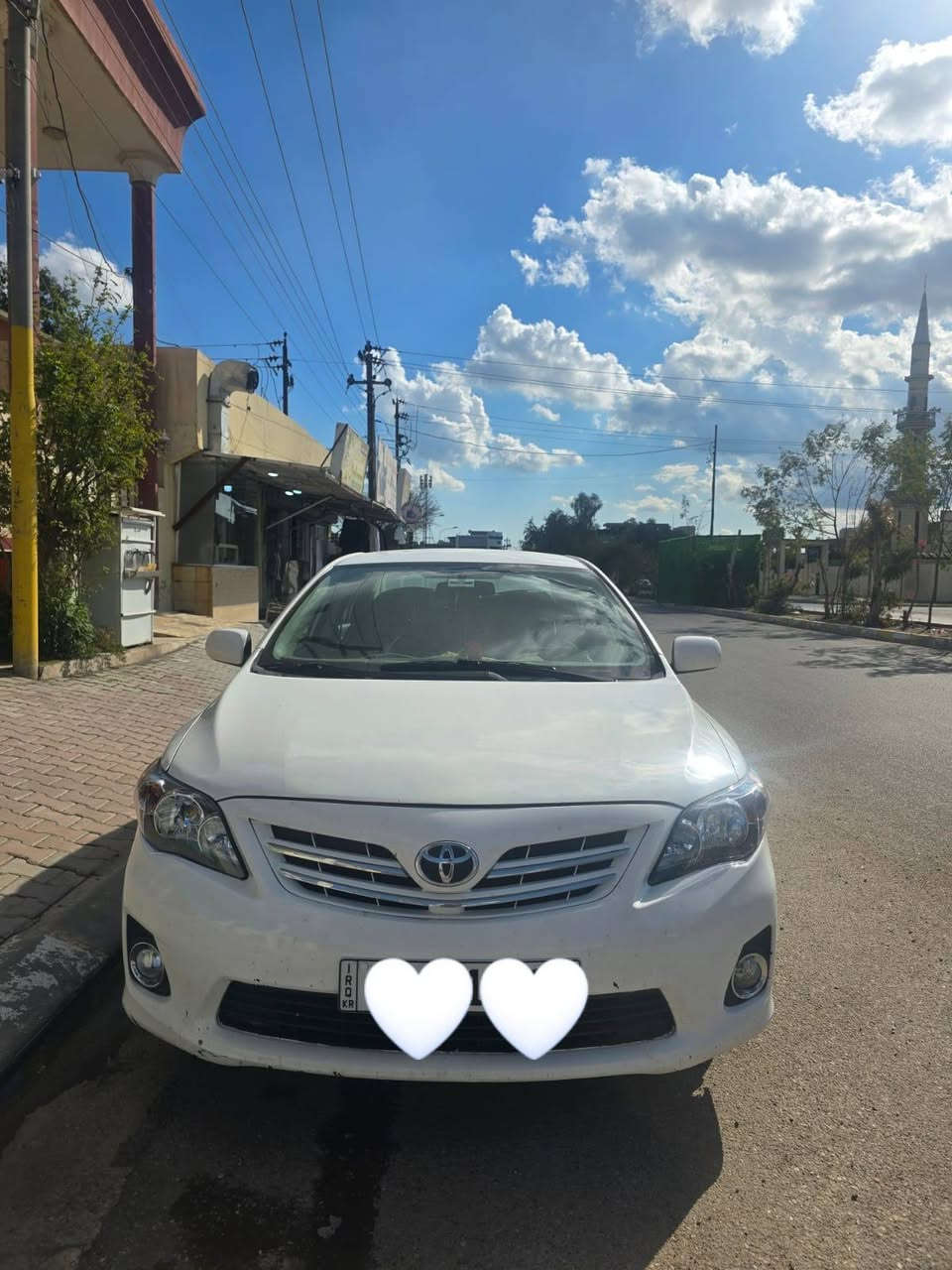 سلام عليكم سياره كورلا للبيع رقم شمالي قطعتين صبغ فقط موديل 2010 سعر 120 بيها مجال مكان كركوك ***********
