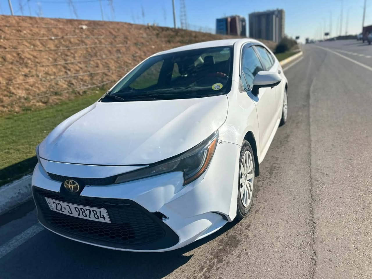 للبيع كورلا موديل 22 وارد امريكي 

حادث باب صبغ وجاملغ تبديل  

رقم اربيل بسم الشركه 
سياره حلوه مال جناي 
كير مكينه كفاله 

السعر 140 وبيه مجال الاستفسار.               عنوان حله مركز 
ع رقم ***********
