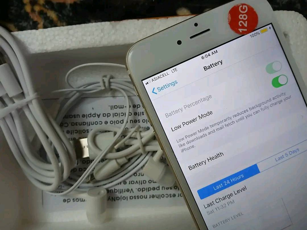 سلام عليكم متوفر ايفون ٦بلاص 
الذاكرة١٢٨✅
البطاريه١٠٠✅

الخط شغال ✅+الكامرة شغاله ✅

السعر٨٠الف مكاني كربلاء المقدسة طوريج السياحي توصيل لايوجد.


**إذا كنت صاحب هذا الإعلان وتريد حذفه لأي سبب، رجاءا أرسل رسالة إلى الدعم الفني**