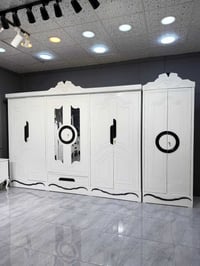 غرفة مرمري • ٧ قطع • سرير ١٦٠×٢٠٠