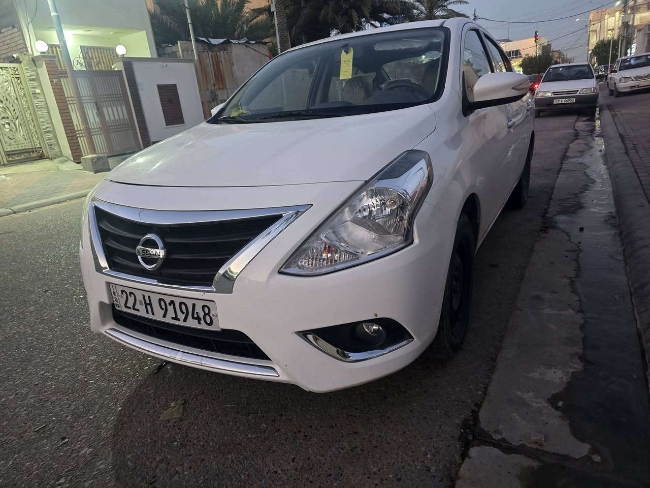 سلام عليكم
نيسان صني للبيع 
موديل ٢٥
كفاله عامه 
ماشيه ٤٣
مكاني كربلاء 
رقم أربيل 
***********
