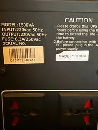 للبيع يوبي اس عدد 2 واحد 1500kv والثاني 1500va  الاول شغال طبيعي بس بط...