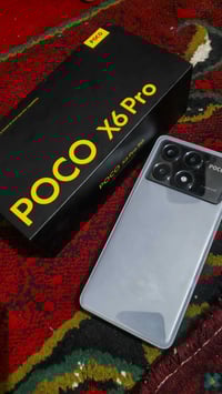 جهاز بوكو x6 برو فول نظافة ذاكرة تخزين 512 120 فريم ببجي  وياه كارتونه...