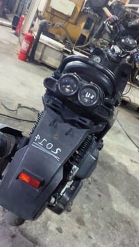 دراجة • مكفولة • شاشة محروقة