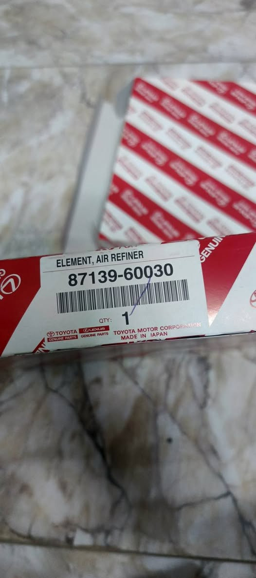 السلام عليكم فلاتر هواء عدد 2
فلتر تبريد عدد 1
قاعد فيتمبم 
اصلي وكالة الكودات موجودة الي يحب يتأكد منها 
 لكزس LX600 من موديل 2021 فما فوق الي تفيده يتصل ***********
