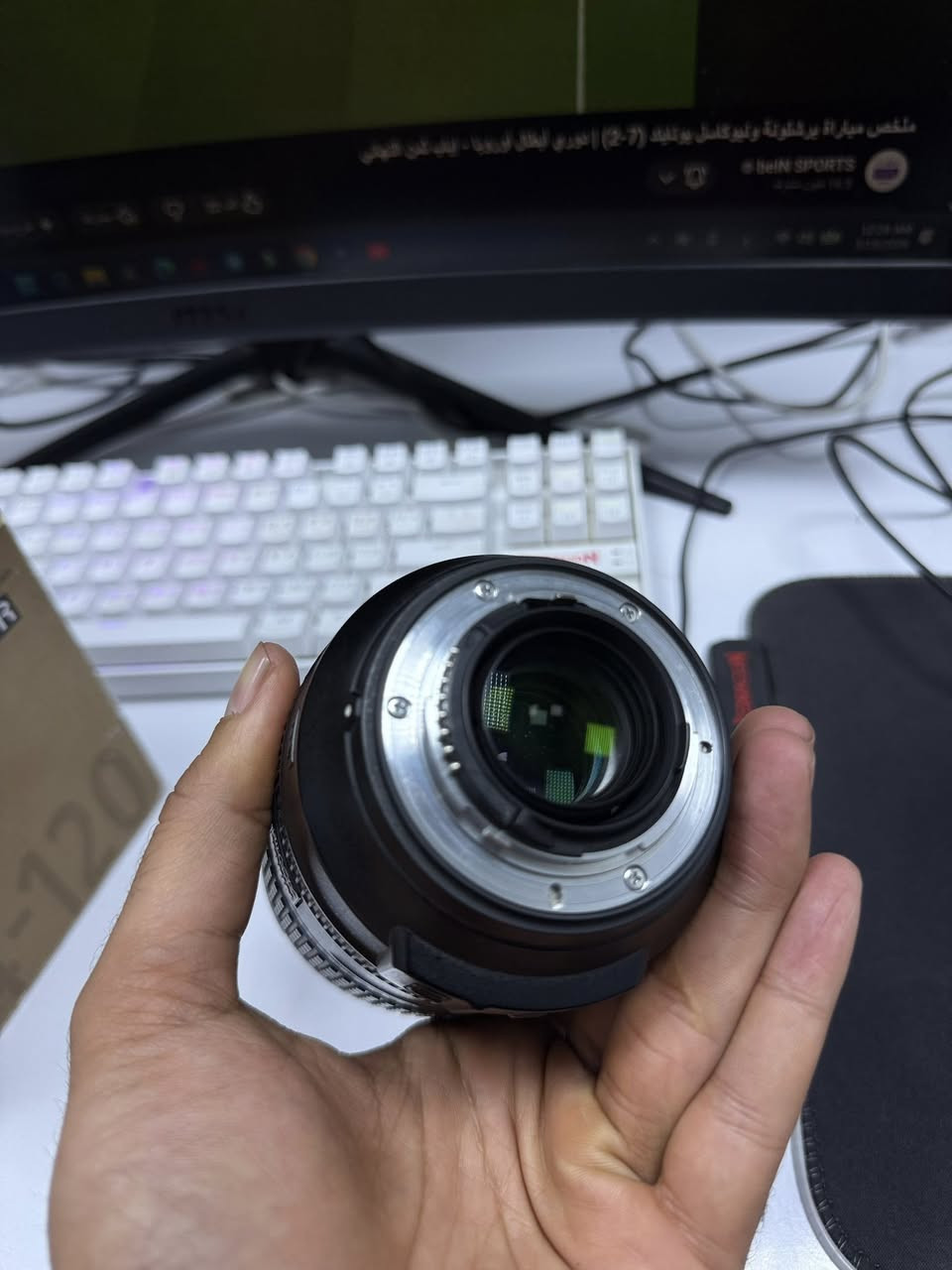 � للبيع عدسة نيكون 24-120 VR
نظيفة جداً وقريبة للجديدة، بدون مشاكل

📦 وياها كارتون وكل الملحقات

💰 السعر: 600 ألف
بيها مجال


**إذا كنت صاحب هذا الإعلان وتريد حذفه لأي سبب، رجاءا أرسل رسالة إلى الدعم الفني**