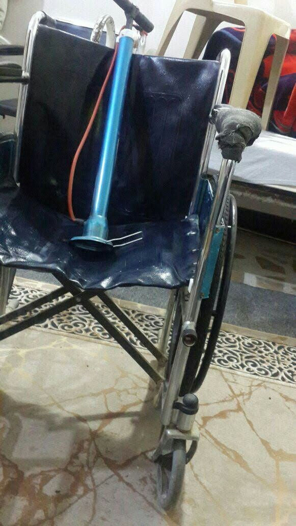 كرسي معوقين مستعمل نوعية جيدة وقياس56 وتايرات جوبلس يتحمل وزن ثقيل من السعودية سعر 65 الف واتساب *********** سامراء
