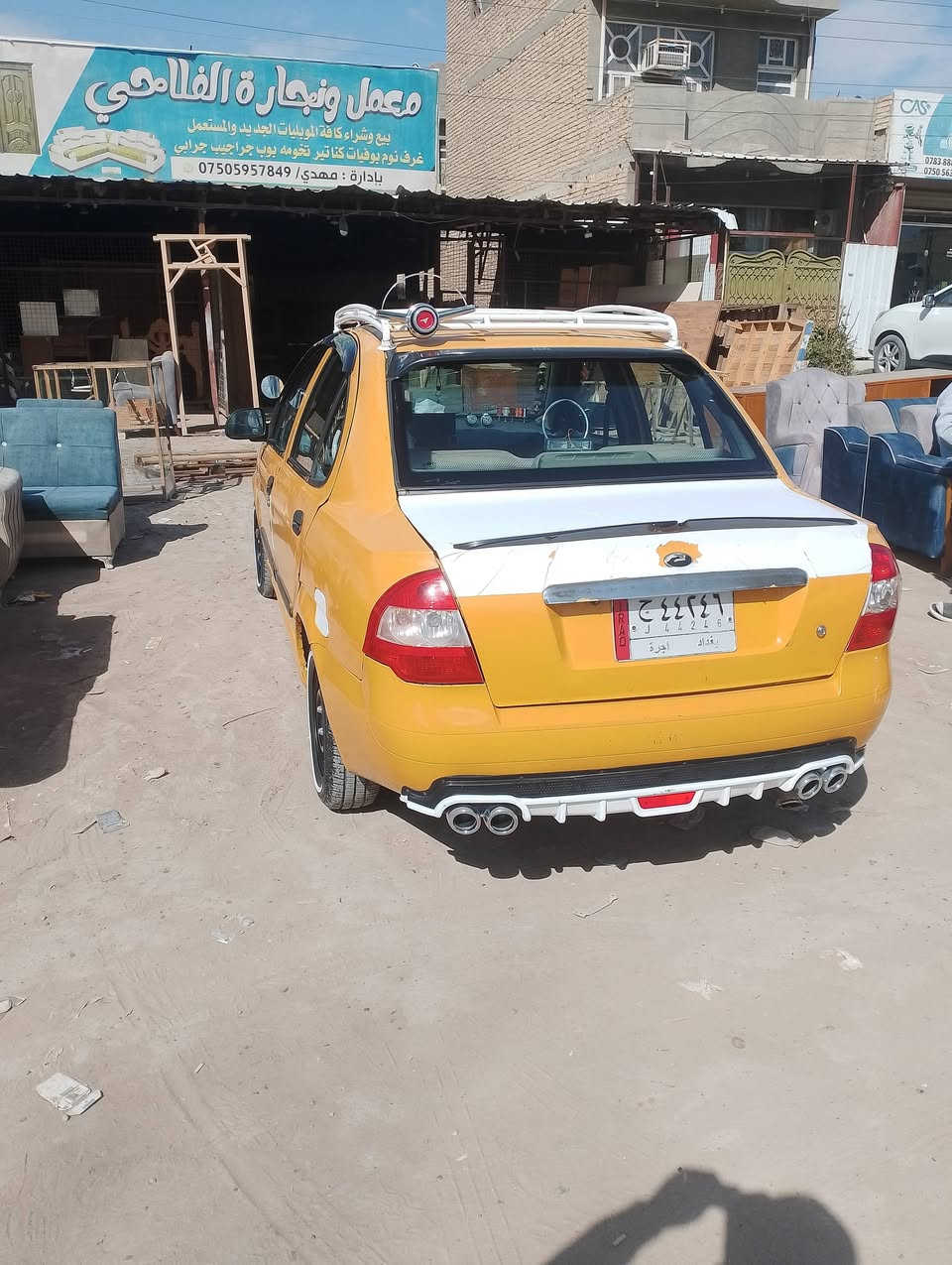 السلام وعليكم طيبه للبيع موديل 15 سياره جاهزه من كلشي كير مكينه تبريد تتفه تخم تاير صدر كله جديد بيها طخات خفيفه اني ابيع صبغ حزام السعر 32 مكاني التاجي سبع البور ***********
***********
