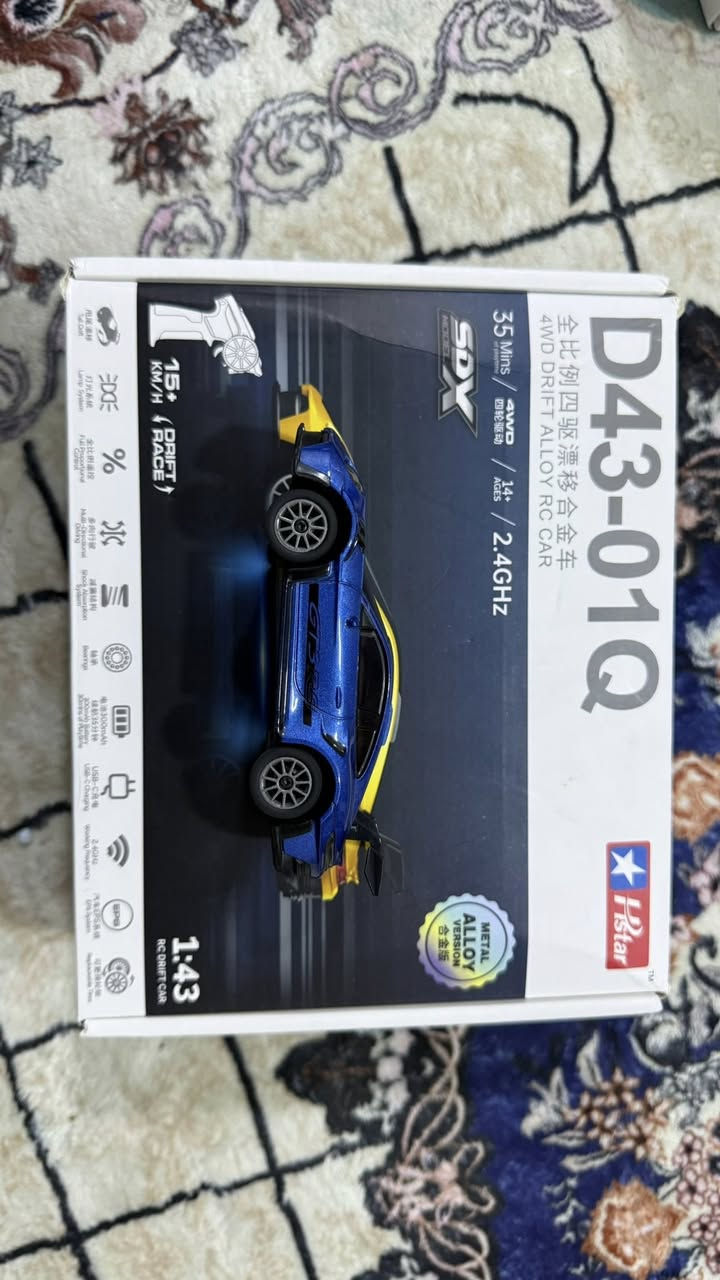 هذه سيارة احترافية حديد بلكامل صغيرة الحجم بمقياس 1/43 من طراز HStar D43-01Q.
تتميز بهيكل مصنوع من سبائك معدنية وتصميم مستوحى من سيارات بورش.
تتضمن نظام دفع رباعي (4WD) 
ونظام جيروسكوب مدمج للمساعدة في الانجراف (Drift).
توفر وقت تشغيل يصل إلى 35 دقيقة 
وتستخدم شاحناً من نوع USB Type-C.
السعر والتفاصيل على الخاص لطفاً 🙏🏼🤍


**إذا كنت صاحب هذا الإعلان وتريد حذفه لأي سبب، رجاءا أرسل رسالة إلى الدعم الفني**