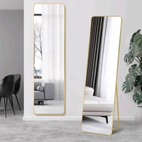 مرآة طويلة • إطار ذهبي • حالة ممتازة