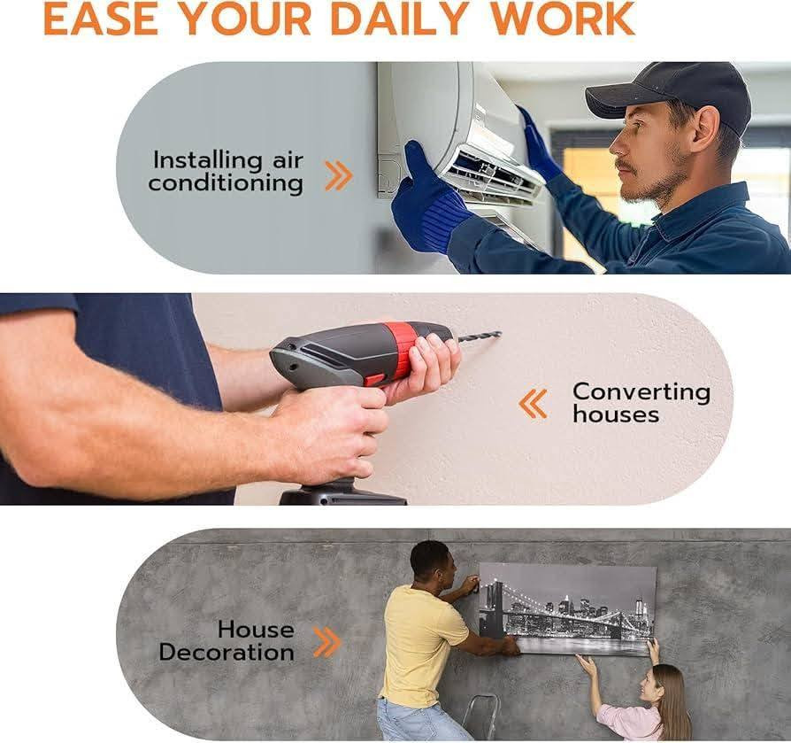 جهاز كشف الأعمدة والأسلاك داخل الجدران (Wall Stud Finder)
هل تعبت من التخمين قبل الحفر؟ هل تخاف تضرب سلك كهرباء أو أنبوب؟
هذا الجهاز هو الحل الذكي والآمن لكل أعمالك 👇
✨ مميزات تخليك تعتمد عليه 100%:
🔍 كشف دقيق للأعمدة الخشبية والمعدنية داخل الجدار
⚡ تحذير من وجود أسلاك كهرباء حية (AC) لحمايتك
📏 يحدد العمق حتى أعماق مختلفة بدقة عالية
🧠 معايرة تلقائية لنتائج أسرع وأدق
📱 شاشة LCD واضحة وسهلة القراءة
🎯 يحدد مركز الهدف بدقة (Center Detection)
💪 أداء قوي:
كشف الخشب والمعادن حتى عمق 38 ملم
كشف الأسلاك الكهربائية حتى 51 ملم
كشف المعادن الحديدية حتى 100 ملم
كشف المعادن غير الحديدية حتى 80 ملم
🎯 ليش تختاره؟
✔️ يحميك من الأخطاء المكلفة
✔️ يوفر وقتك وجهدك
✔️ مثالي للنجارين، الكهربائيين، وأي شخص يشتغل بالتركيب
📌 استخداماته:
تثبيت شاشات
تعليق رفوف
أعمال الصيانة المنزلية
مشاريع DIY
🚀 لا تشتغل عالعمياني بعد اليوم!
خلي شغلك احترافي وآمن بضغطة


**إذا كنت صاحب هذا الإعلان وتريد حذفه لأي سبب، رجاءا أرسل رسالة إلى الدعم الفني**