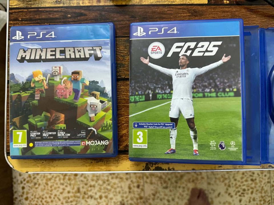 للبيع ps4 فات نظيف كامل معدات اربع يدات و اربع اقراص (FC25,ماين كرافت,كول اوف ديوتيWWII,كول اوف ديوتي مودرن1) 
و الاقراص نظيفة خالية من اي خدش مساحة الجهاز 886GB
و الجهاز اونلاين مو مهكر

السعر تعالي عالخاص و بيك خير و تدلل❤️


**إذا كنت صاحب هذا الإعلان وتريد حذفه لأي سبب، رجاءا أرسل رسالة إلى الدعم الفني**