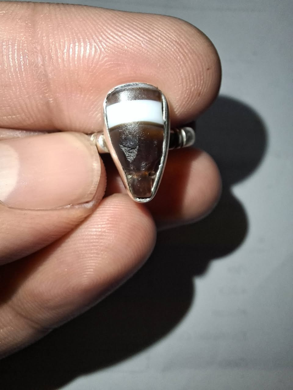 #للبيع جزعة يمانية خنصرية
للتواصل خاص او ***********
السعر ٧٠ الف
